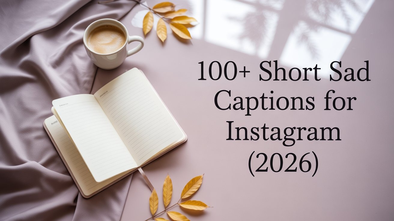 100+ short sad captions for Instagram(2026)