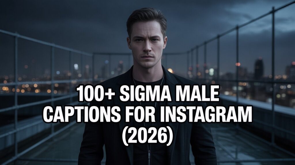 100+ sigma male captions for instagram(2026)