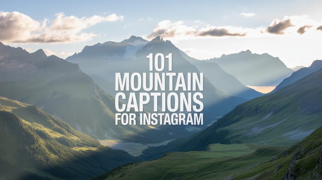 101 Mountain Captions for Instagram