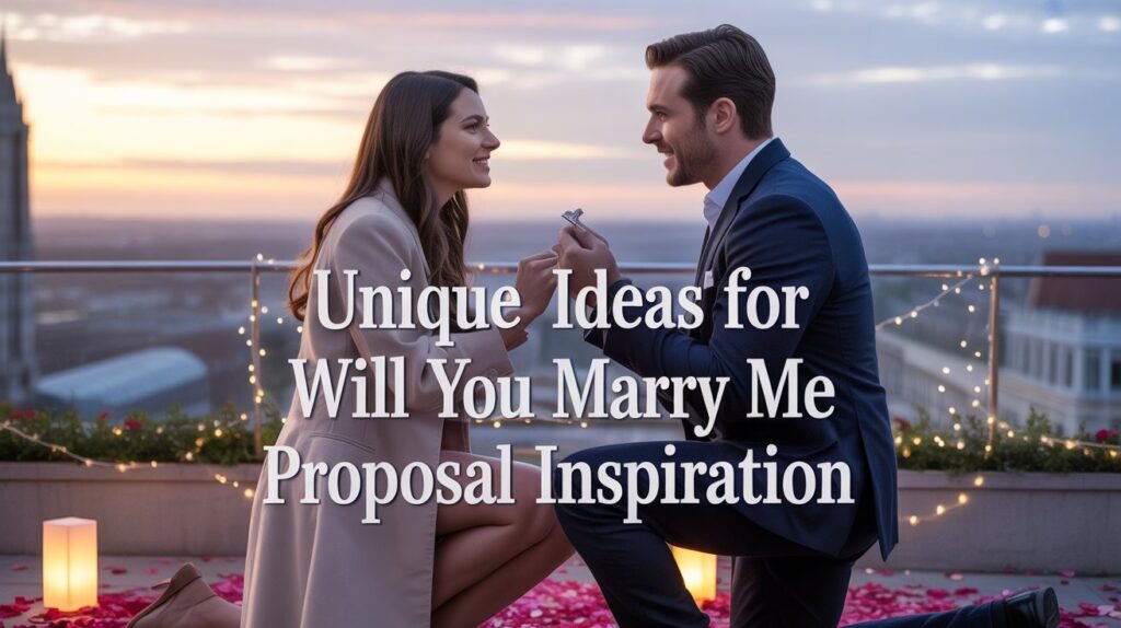 Unique Ideas for Will You Marry Me Proposal Inspiration