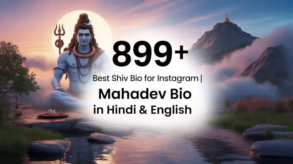 899+ Best Shiv Bio for Instagram | Mahadev Bio in Hindi & English