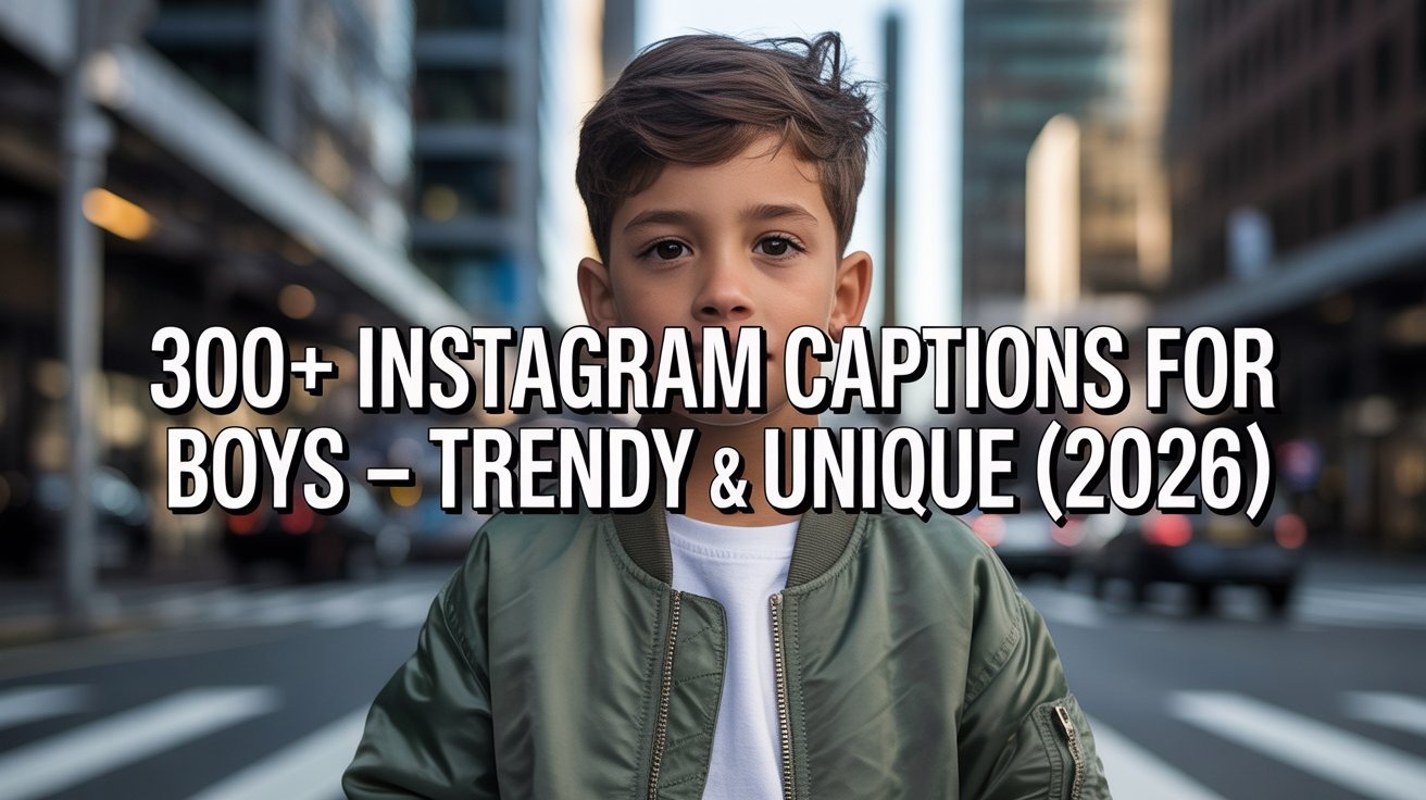 300+ Instagram Captions for Boys – Trendy & Unique(2026)