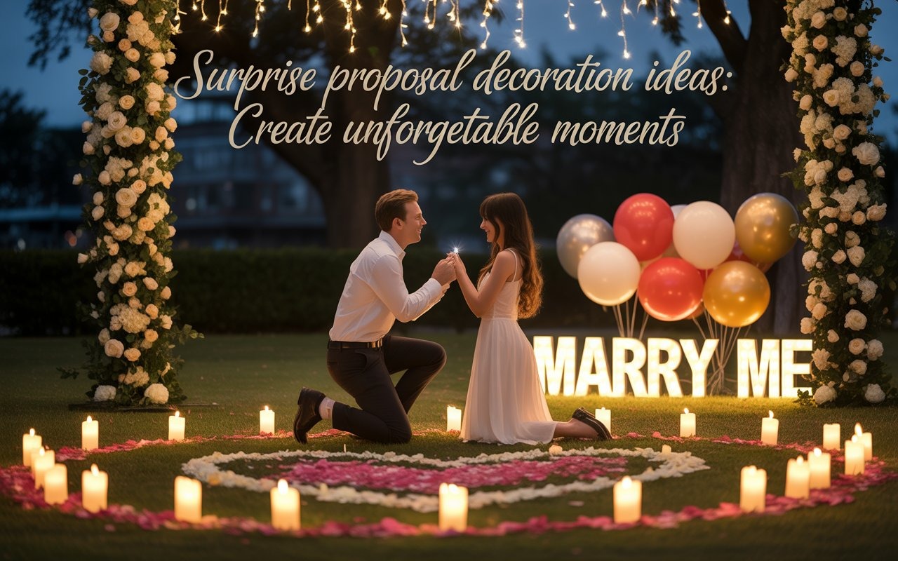 Surprise Proposal Decoration Ideas: Create Unforgettable Moments