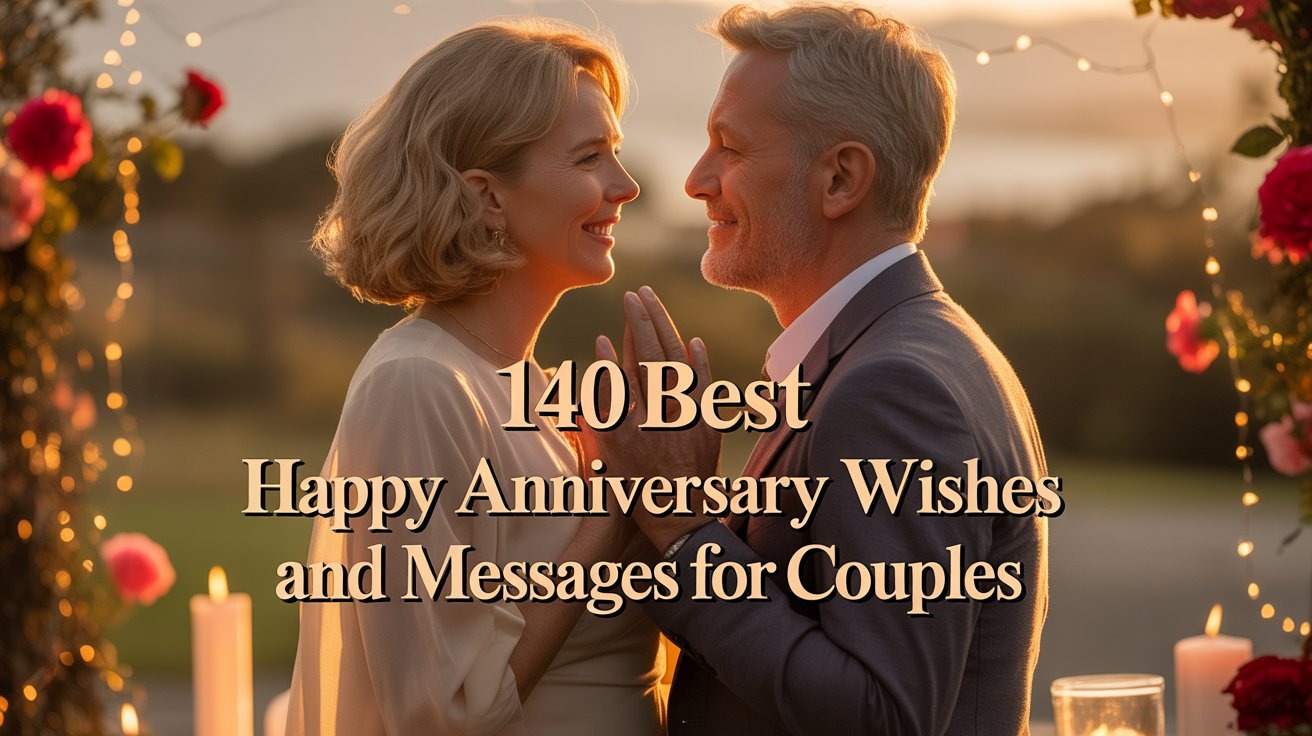 140 Best "Happy Anniversary" Wishes and Messages for Couples