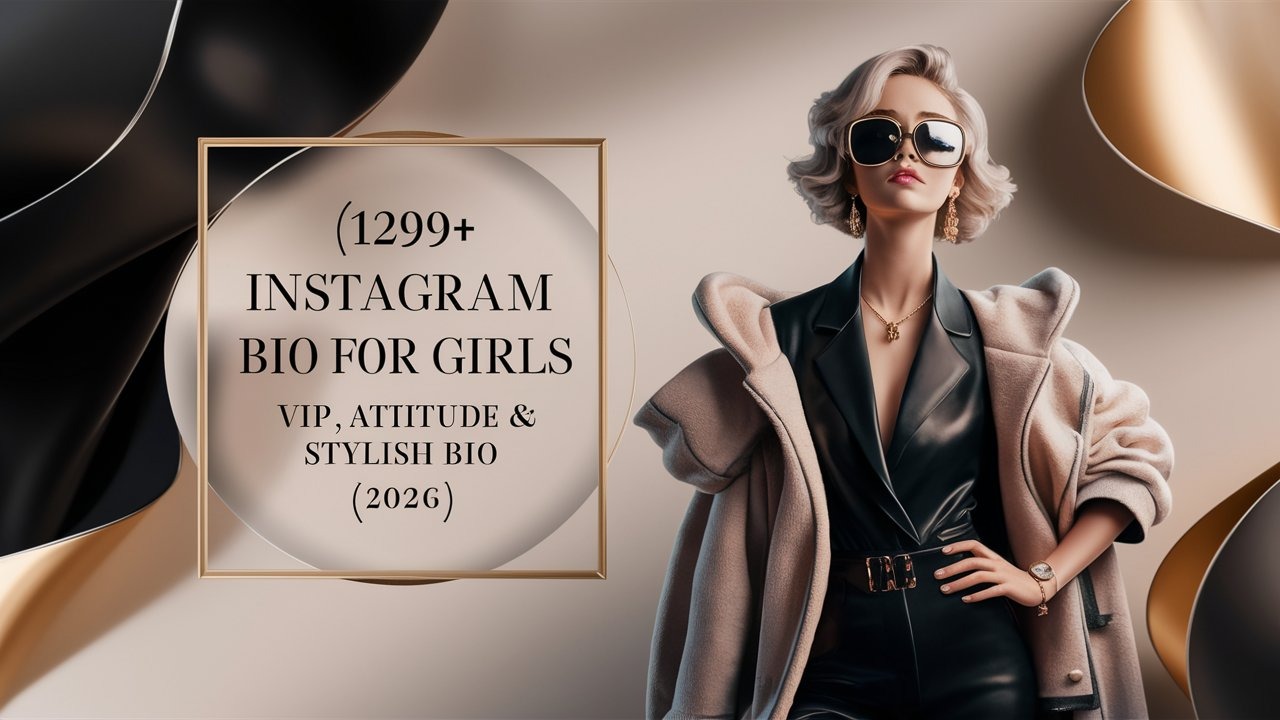 [1299+] Instagram Bio for Girls – VIP, Attitude & Stylish Bio (2026)