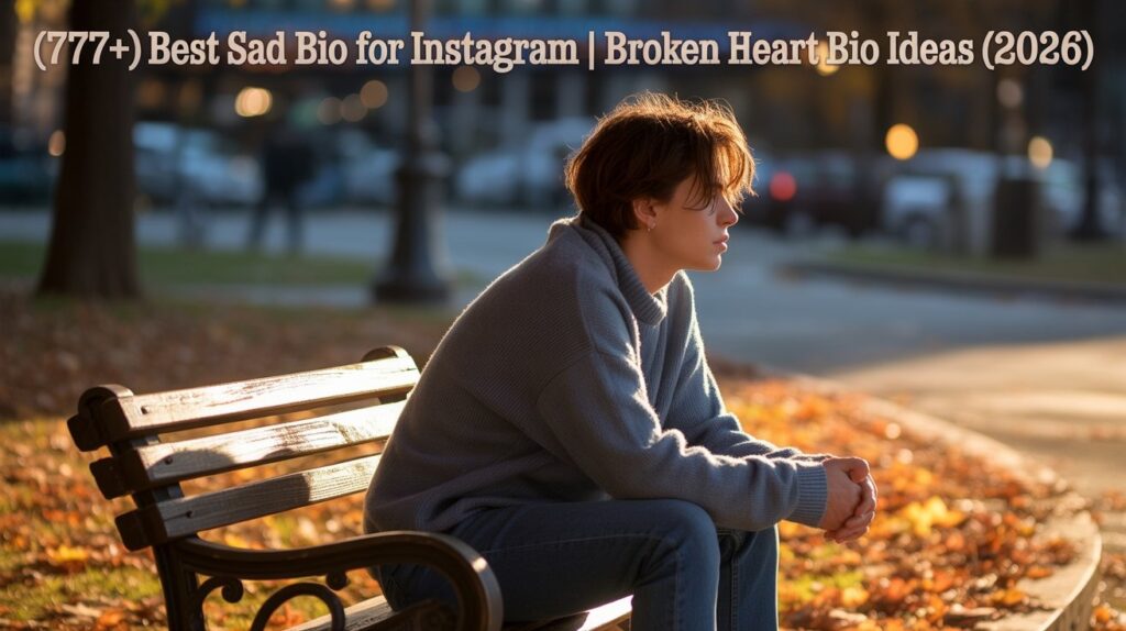 (777+) Best Sad Bio for Instagram | Broken Heart Bio Ideas (2026)