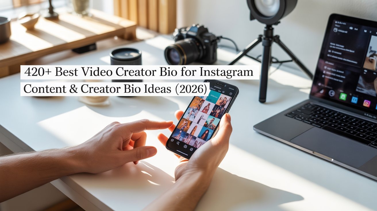 420+ Best Video Creator Bio for Instagram | Content & Creator Bio Ideas (2026)