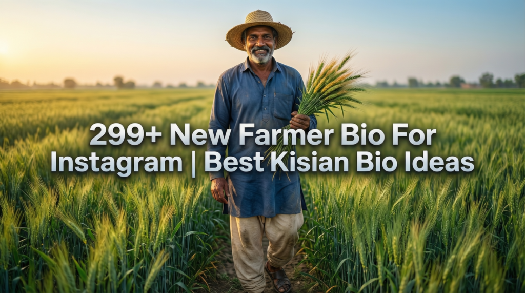 299+ New Farmer Bio For Instagram | Best Kisan Bio Ideas