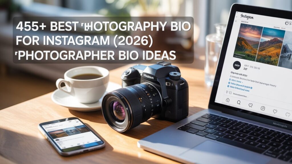 455+ Best Photography Bio for Instagram (2026) | Photographer Bio Ideas