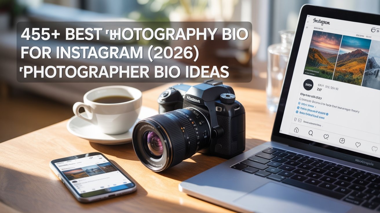 455+ Best Photography Bio for Instagram (2026) | Photographer Bio Ideas