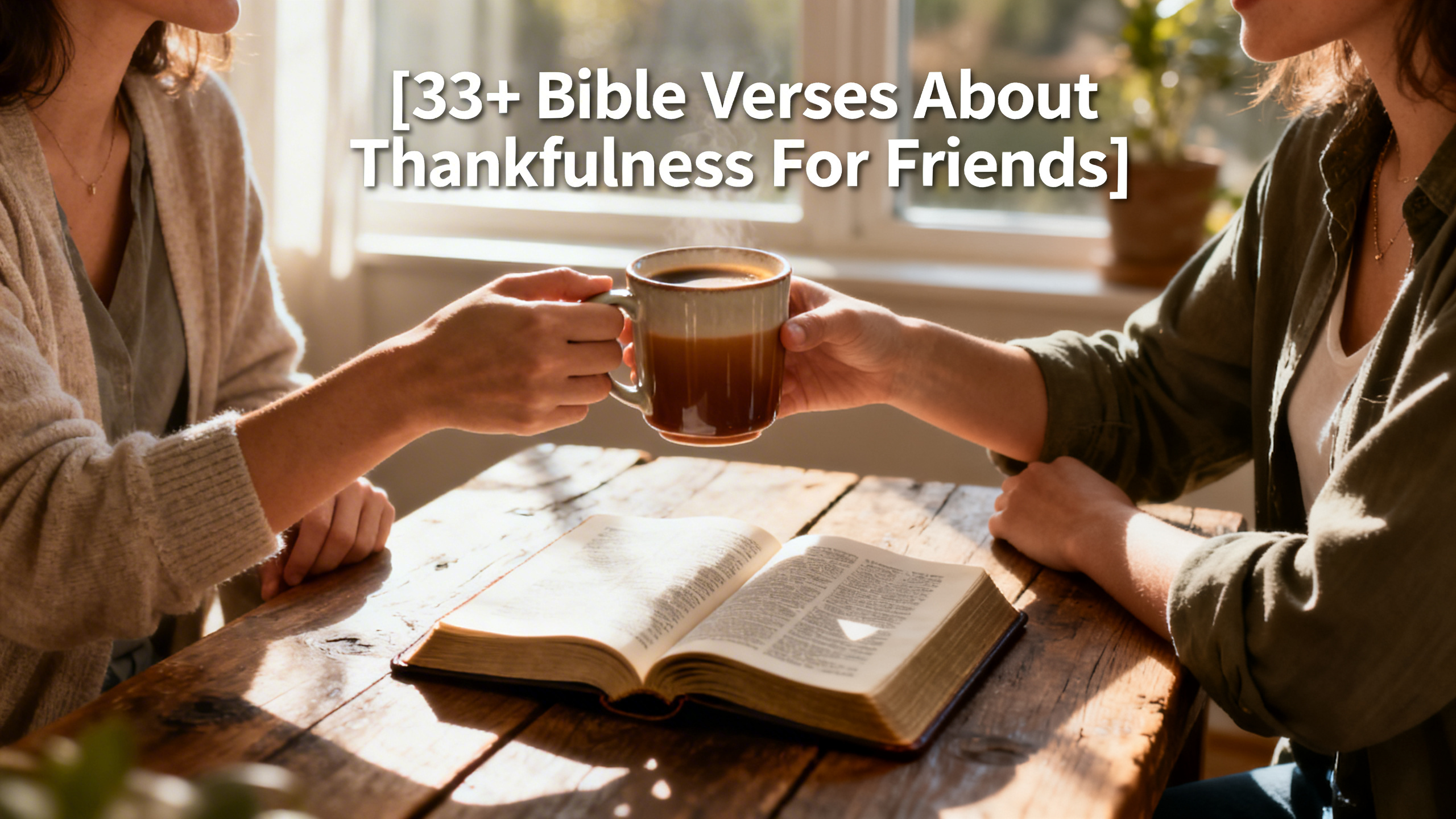 33+ Bible Verses About Thankfulness For Friends
