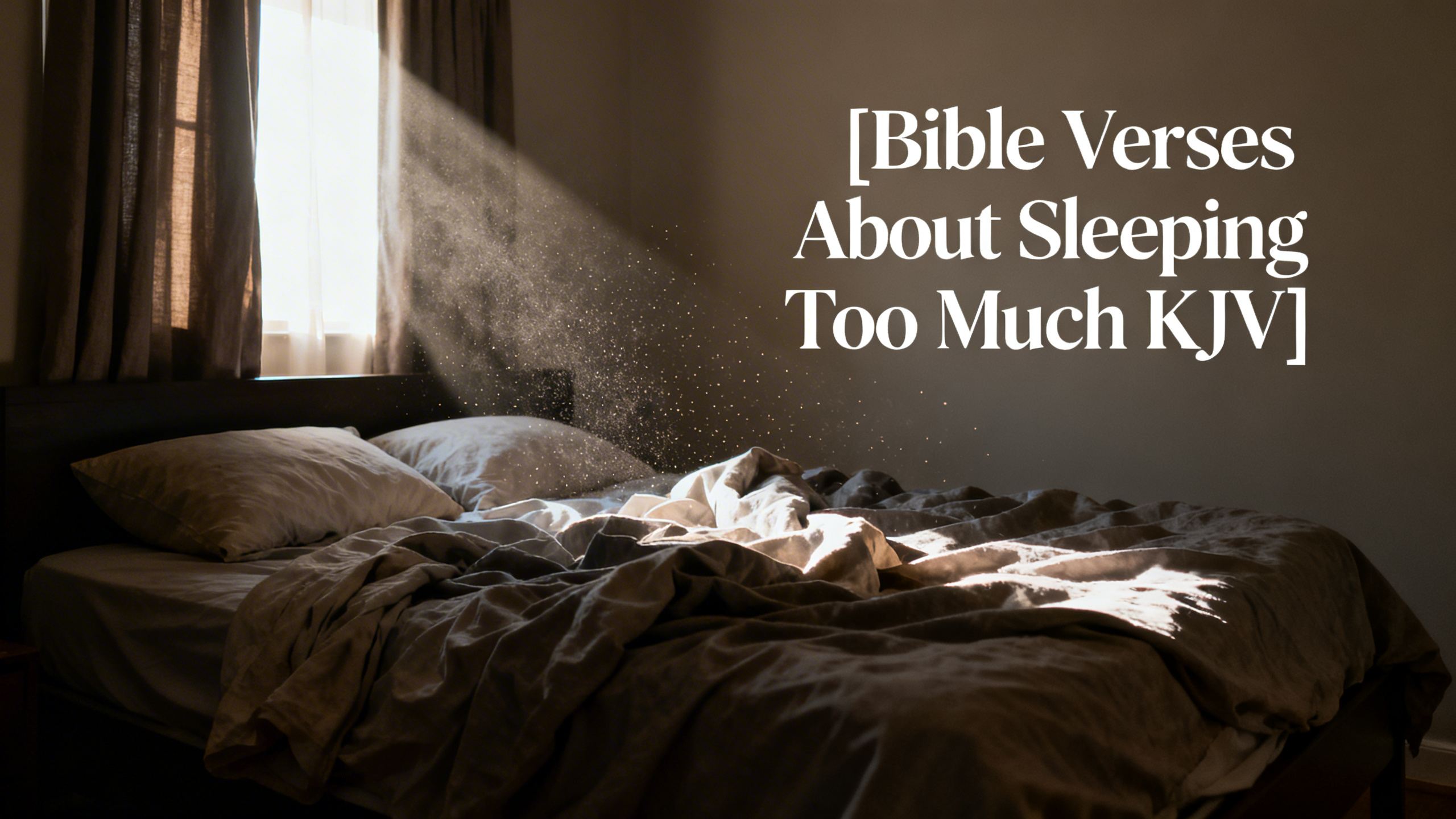 Bible Verses About Sleeping Too Much KJV