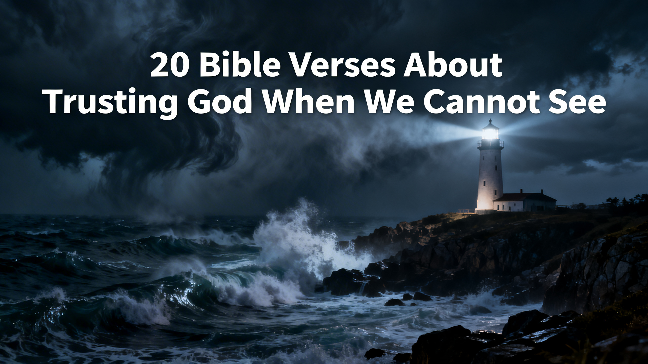 20 Bible Verses About Trusting God When We Cannot See