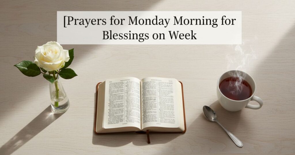 Prayers for Monday Morning for Blessings on Week