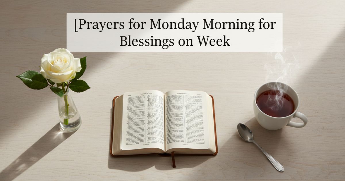 Prayers for Monday Morning for Blessings on Week