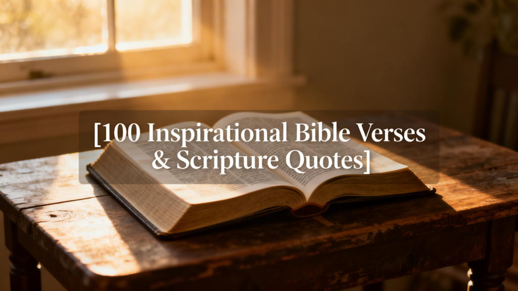 100 Inspirational Bible Verses & Scripture Quotes 