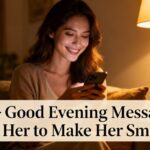 75+ Good Evening Messages for Her to Make Her Smile